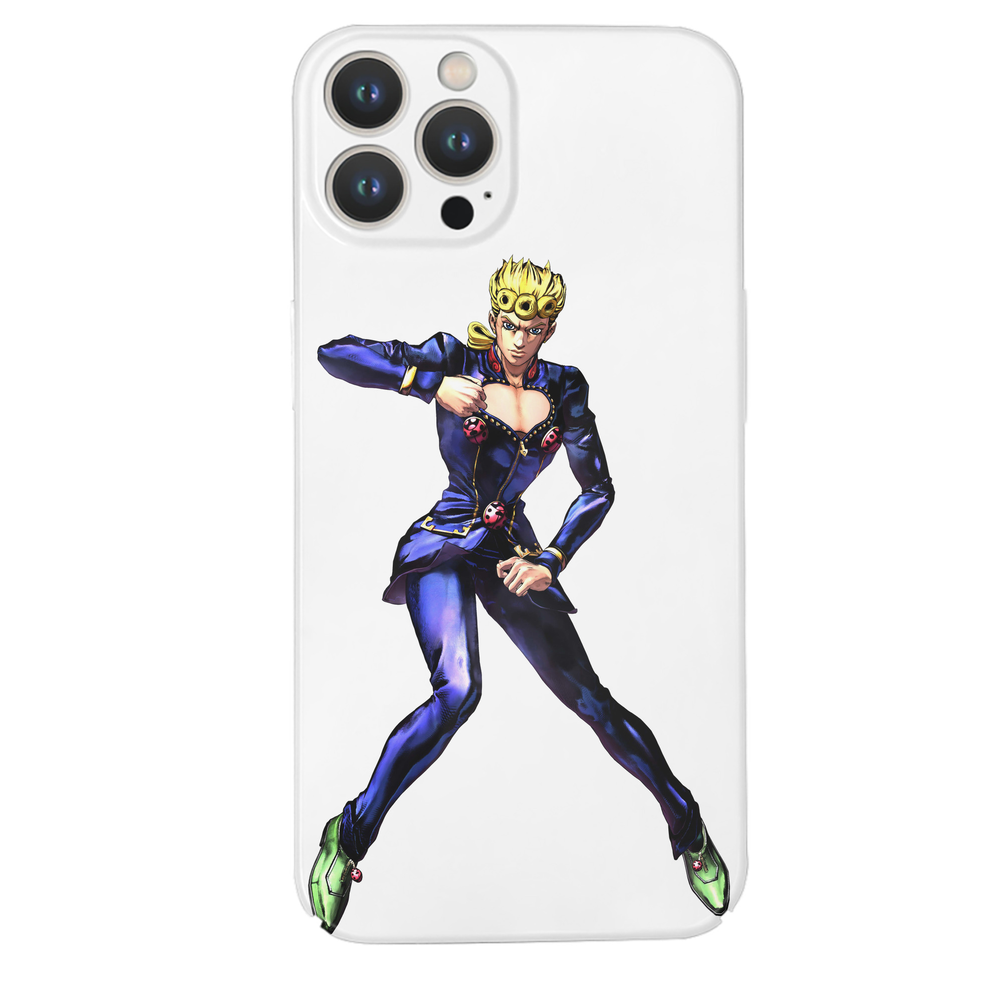 （画像用） ジョジョの奇妙な冒険 ジョルノ?ジョバァーナ JoJo's Bizarre Adventure Giorno Giovanna 【iPhone 14シリーズ対応】ハードケース